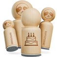 thumbnail image 1 of Birthday Cake Rubber Stamp for Stamping Crafting Planners - 1/2 Inch Mini, 1 of 4