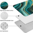 thumbnail image 5 of Teal and Gold Marble Golden Splashes Pattern Bathroom Rugs Sets 3 Piece,Toilet Cover Set,Absorbent Non Slip Bathroom Mats Sets with U-Shaped Contour Rug Toilet Rug Set, 5 of 5