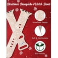 thumbnail image 3 of Wearlizer Christmas Snowflake Engraved Silicone Band Compatible with Apple Watch Band for Women 40mm 38mm 41mm 42mm 44mm 45mm 49mm, Soft Two-Tone Sport Strap for iWatch Series 9 8 7 6 5 4 3 SE Ultra, 3 of 6