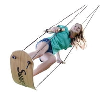 Swurfer The Original Stand Up Surfing Swing, Bamboo Outdoor Swing for Kids and Adults