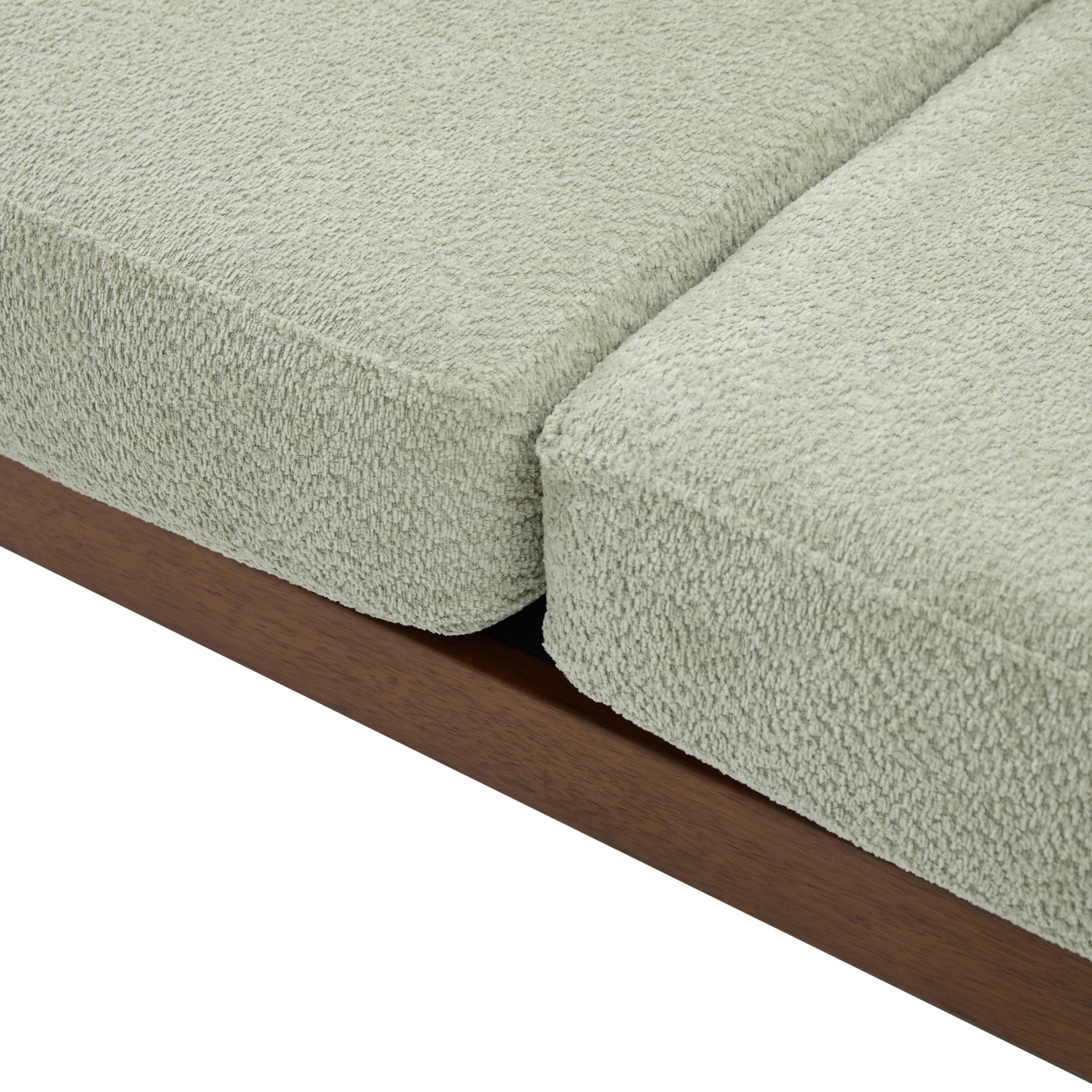Christopher Knight Home Vintage 72“ Rattan 3-Seat Sofa with Solid Wood Frame, High-Rebound Cushions, Light Green