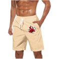 thumbnail image 1 of Pantalones Cortos Casuales para Hombre Imprimir con Bolsillos Pantalones de Playa de Cintura Elástica, Pantalones Cortos de Cintura Elástica para Hombre, 1 of 8
