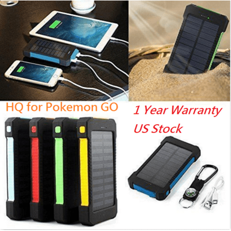 Waterproof 600000mAh Dual USB Portable Solar Battery Charger Solar Power Bank for iPhone, Mobile Cell (Best Anker Power Bank)