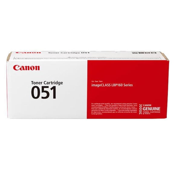 Canon Genuine OEM 2168C001 (Canon 051) Black Toner Cartridge (1.7K YLD)