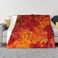 thumbnail image 1 of Fotbe Autumn Leaf Manta de Franela con Estampado, Manta Ultrasuave para Cama, Sofá, Auto, Hipoalergénica y Antibolitas-80"x60", 1 of 6