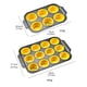 thumbnail image 2 of Molde de silicona antiadherente para cupcakes y pasteles Fácil de desmoldar y limpiar Utensilios de cocina para el hogar y chefs, 2 of 2