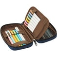 thumbnail image 5 of LIHIT LAB Zipper Pen Case, 7.9 × 2 × 4.7 Inches, Green Camo (A7551-131), 5 of 5