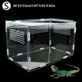 thumbnail image 1 of PENGXIANG Reptile Breeding Box Acrylic Feeding Box for Spider Lizard Frog Cricket Turtle, 1 of 3