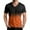Black, variant on WTOBBY Men's Stylish V Neck Short Sleeve T-Shirt with Gradient Print Soft, Lightweight, and Breathable, Perfect for Casual Outings, Summer Wear, and Everyday Style,Black L