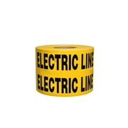 SWANSON BT6100RBEL4 6in X 1000ft 4MIL Non Detectable Tape Caution Buried Electric Line Below Red/Bla