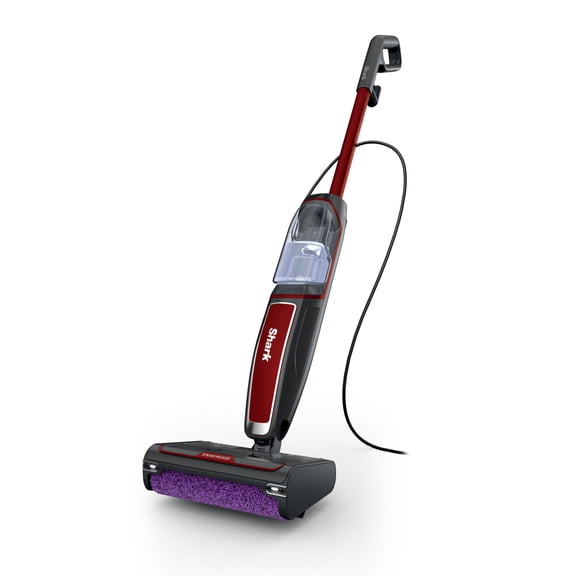 Shark Steam Pickup 3-in-1 Mop, Vacuum, Hard Floors, Picks Up Debris, Scrubs and Steam Sanitizes, SD201QRD Paprika