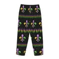 thumbnail image 5 of Sigee Mardi Gras Fleur de Lis Print Women's Soft Pajama Pants - Breathable and Comfortable Lounge Sleep Bottoms with Elastic Waistband and Pockets-, 5 of 9