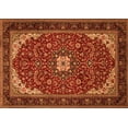 thumbnail image 1 of Ahgly Company Indoor Rectangle Medallion Orange Traditional Area Rugs, 2' x 5', 1 of 1