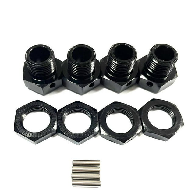 Adaptador Hexagonal Tholdsy 4 Uds 1/7 Aleación de Aluminio Negro para ARRMA 6S