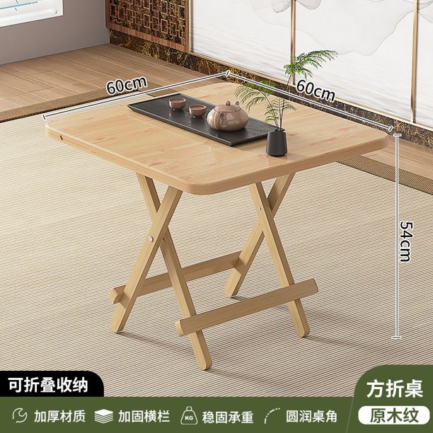Mesa plegable sin instalación, mesa de comedor para el hogar, mesa de puesto portátil multifunción para exteriores, comedor sencillo para habitación de alquiler