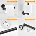 thumbnail image 4 of Juego de Accesorios de Baño, kit para baño de Acero Inoxidable, Toalleros+Portarrollos para Papel+Toalla Gancho+Jabonera+Ganchos Adhesivo, Baño, Cocina, Hotel, 4 of 4