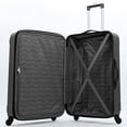 thumbnail image 6 of Travelers Club 26" 4 Piece Hardside Spinner Carry On Travel Luggage Set, Black, 6 of 8
