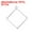 Silver Tone, variant on Square Alloy Open Back Bezel Pendants DIY Hollow Frame, Silver Tone 50 Pack