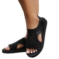 thumbnail image 2 of Orthopedic Sandals for Women, Breathable Mesh Slide Sandals with Arch Support Comfortable Beach Sandal, 2 of 7