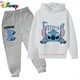 thumbnail image 2 of Conjunto de sudaderas con capucha y pantalones de punto para niños y niñas, sudaderas con capucha y punto para niños y niñas, ropa de moda para niños, 2 of 5