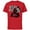 Red, variant on Star Wars Darth Vader Dark Side Funny - Short Sleeve Cotton T-Shirt for Adults- Customized-Athletic Heather