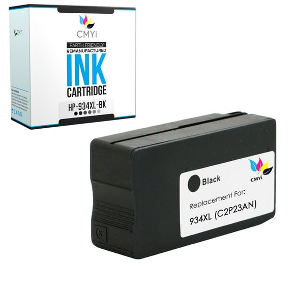 CMYi 934XL Black 1-Pack Ink Cartridge compatible for HP 934XL - OfficeJet 6812, 6815, 6820, 6825, Pro 6220, Pro 6230, Pro 6830, Pro 6830c, and Pro 6835 (1 Black)