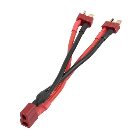 - Male to T-Connector Female Adapter Parallel Cable for RC Helicopter ESC Battery