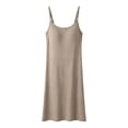 thumbnail image 4 of Admvng Maternity Dress Adjustable Spaghetti Strap Soft Knit Pregnancy Maxi Dress Nursing Nightgown Women's Home Sleepwear, 4 of 8