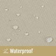 thumbnail image 5 of Porch Patio Swing Seat Cover Replacement, 600D Thicken Oxford Waterproof Fabric for Outdoor Garden 2/3 Seater Chair 58.3x19.7x19.7inch(Beige-L), 5 of 7