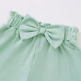 thumbnail image 4 of UAYOTSE Toddler Baby Girl T Shirt Shorts Set Bow Sleeveless Slip Ruffle Tops Matching Outfit Spring Summer Clothes,Sizes 3-4 Years, 4 of 5