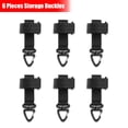 thumbnail image 4 of Gancho de cinturón Percha de mochila exterior Portátil Portátil Trekking Colgante Cintura de cintura Cintura Weble Negro Pack de 6 Vogacara OD011017-01, 4 of 7