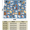 thumbnail image 3 of Yibo Tulips Floral Blanket Flannel Soft and Comfortable Anti-static Bed Sofa Blanket, 3 of 6