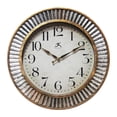 thumbnail image 1 of Infinity Instruments Horloge Murale Industrielle en Métal 16 Pouces, Or et Argent, 1 of 7