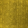 thumbnail image 1 of Ahgly Company Machine Washable Indoor Square Oriental Yellow Industrial Area Rugs, 5' Square, 1 of 4