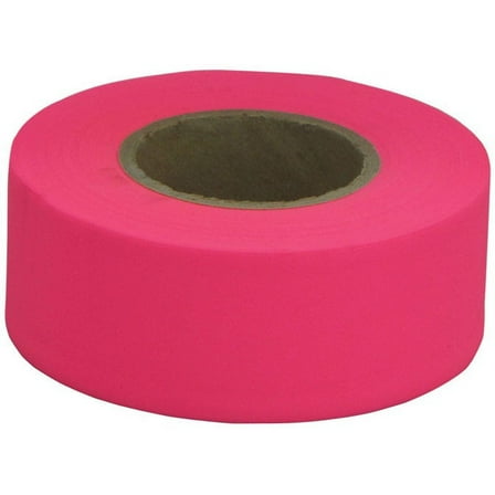 CH Hanson 17003 Flagging Tape, 150 ft L, 1-3/16 in W, Fluorescent Pink, PVC