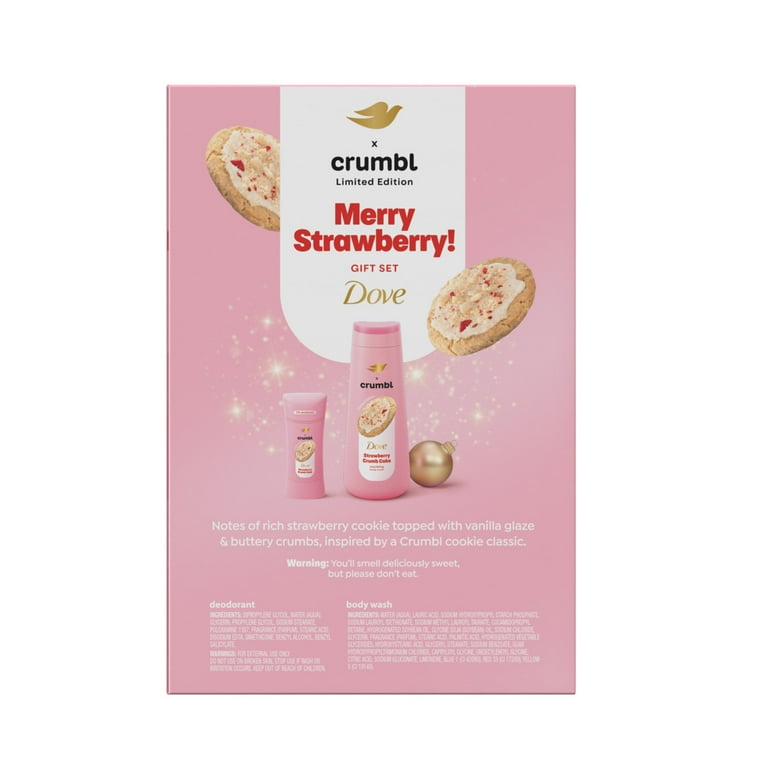 【限定】【新品未開封】 Dove × crumbl 限定品　2点セット日本未入荷 Dove Crumbl Limited Edition Body Care Gift Set Strawberry Crumb