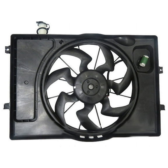 Radiator and Condenser Cooling Fan Assembly - Compatible with 2017 - 2019 Hyundai Elantra 2.0L 4-Cylinder 2018 2020