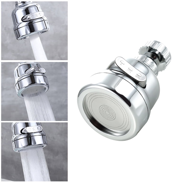 Kitchen Faucet Sprayer Attachment – 360° Rotatable Sink Head, 3 Spray Modes, Anti-Splash & Water-Saving (Fits Most Faucets)