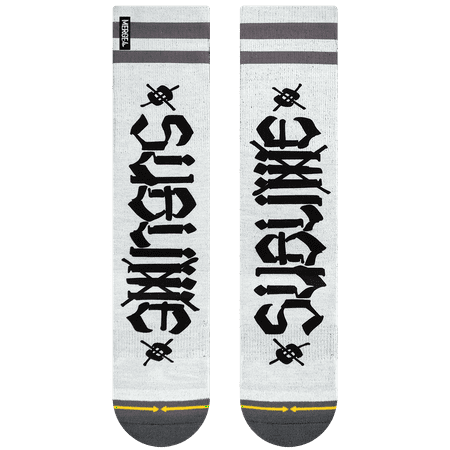 

Sublime Chaz Tag White Crew Sock
