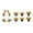 Gold, variant on 10Pcs Thumbstick Grip Joystick Analog for Game Controller Thumb Grip with Back Paddle Replacement Thumb Sticks