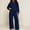 black, variant on 2 Piece Sweat Suits Set for Women with Long Sleeve Hoodie and Sweatpant Sets for Daily Wear