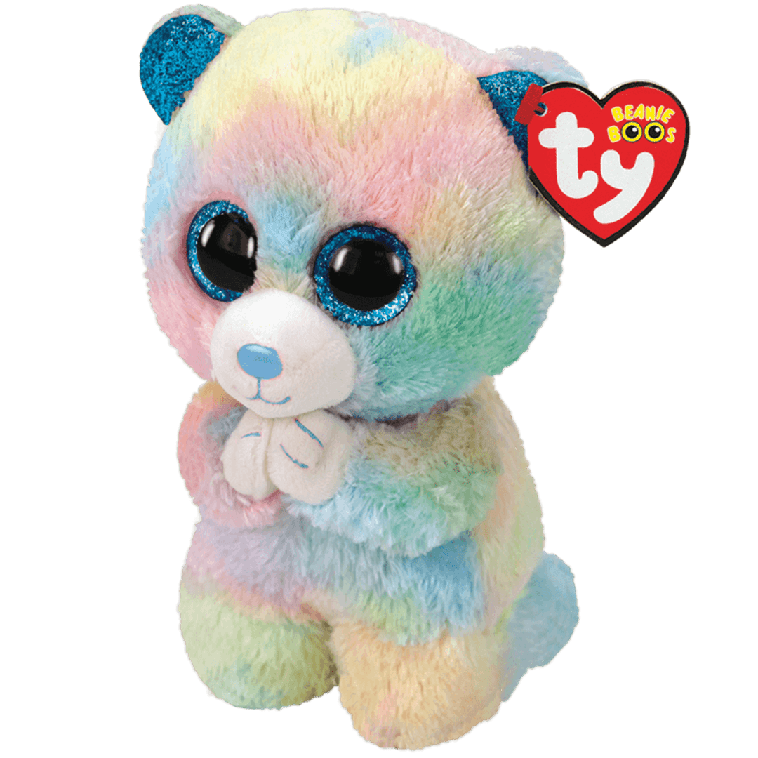 Details about   TY Beanie Boos FRANKY the Bear Pink Glitter Plush 6" 2018 