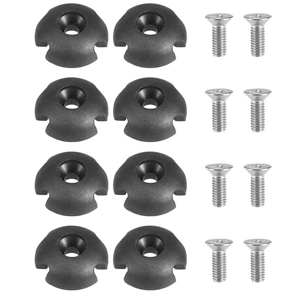 FUTUREORYY 8Jgo Accesorios De Aparejo Con Guías De Línea Para Kayak Y Canoa En Plástico Negro