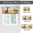 thumbnail image 6 of Horse Kitchen Valance Curtain Rod Pocket Fall Rustic Wooden Barn Farm Animal Bird Window Treatment for Living Room Bedroom Bathroom 54 by 18 in, 1 Panel, 6 of 6