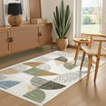thumbnail image 3 of Wonnitar 3x5 Washable Geometric Rugs for Entryway, Non-Slip  Multi Color Boho Bedroom Area Rug, Soft Ultra-Thin Carpet for Living Room Nursery Indoor, 3 of 7