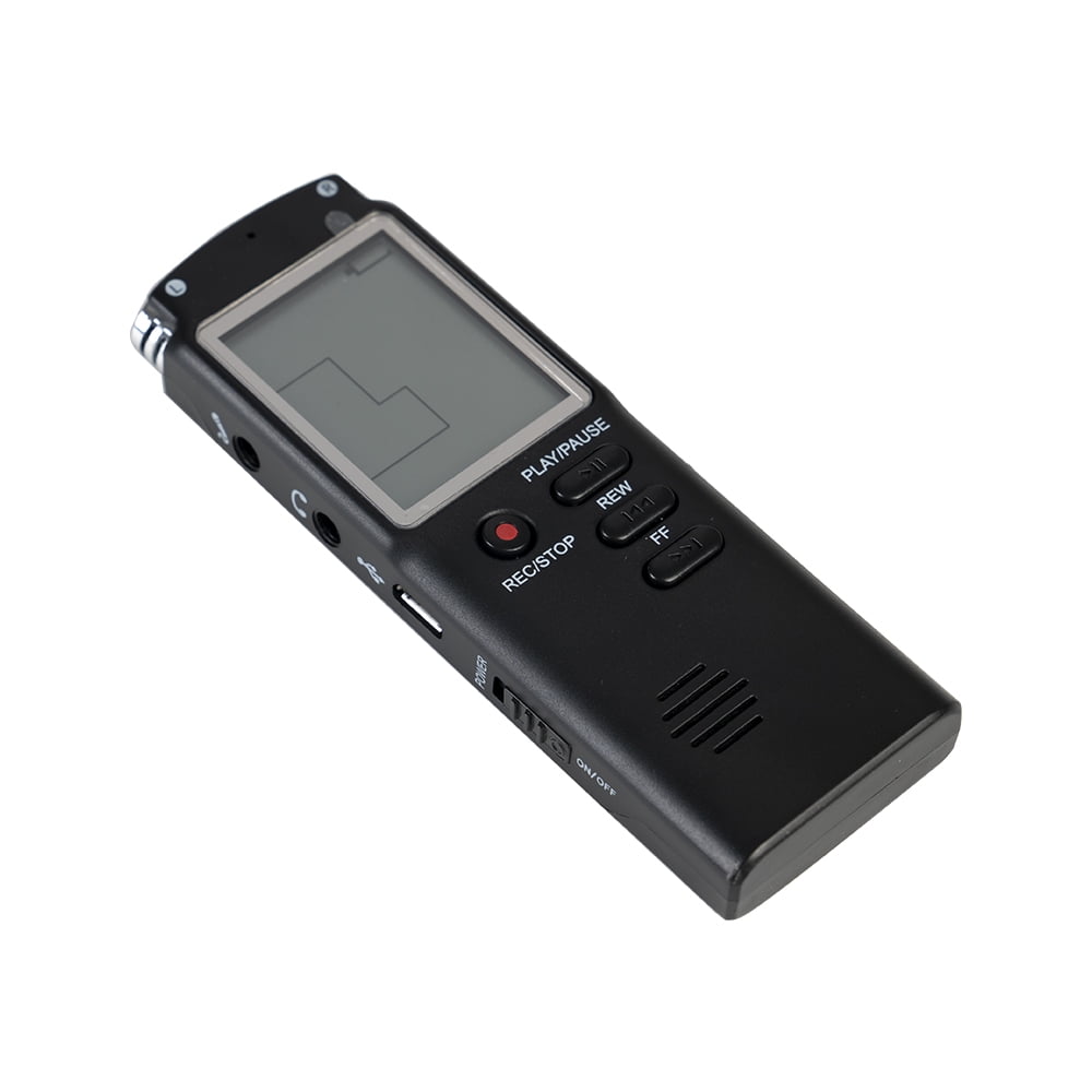 Surfans 16GB PCM HD Stereo Noise Reduction Recorder with Playback Easy Operation Recording Device for Lecture Meeting Interview Digital Voice Recorder Voice Activated
