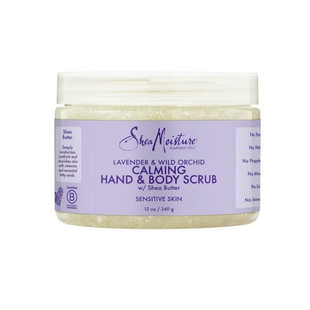 SheaMoisture Hand and Body Scrub Lavender and Wild Orchid, 12 oz