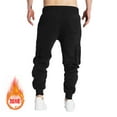 thumbnail image 5 of Htigea Men's Sweatpants Fleece Tapered Joggers Drawstring Waist Athletic Gym Running Workout Track Pants with Pockets Black,S, 5 of 6