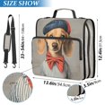 thumbnail image 2 of FORMRS Zipper Binder with Shoulder Strap 1.5-inch Ring 500 Sheet Capacity File Bag, Yellow Dog Artist, 2 of 5