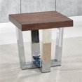 thumbnail image 4 of Pemberly Row Chestnut Wood and Chrome 3-piece Occasional Set, 4 of 7